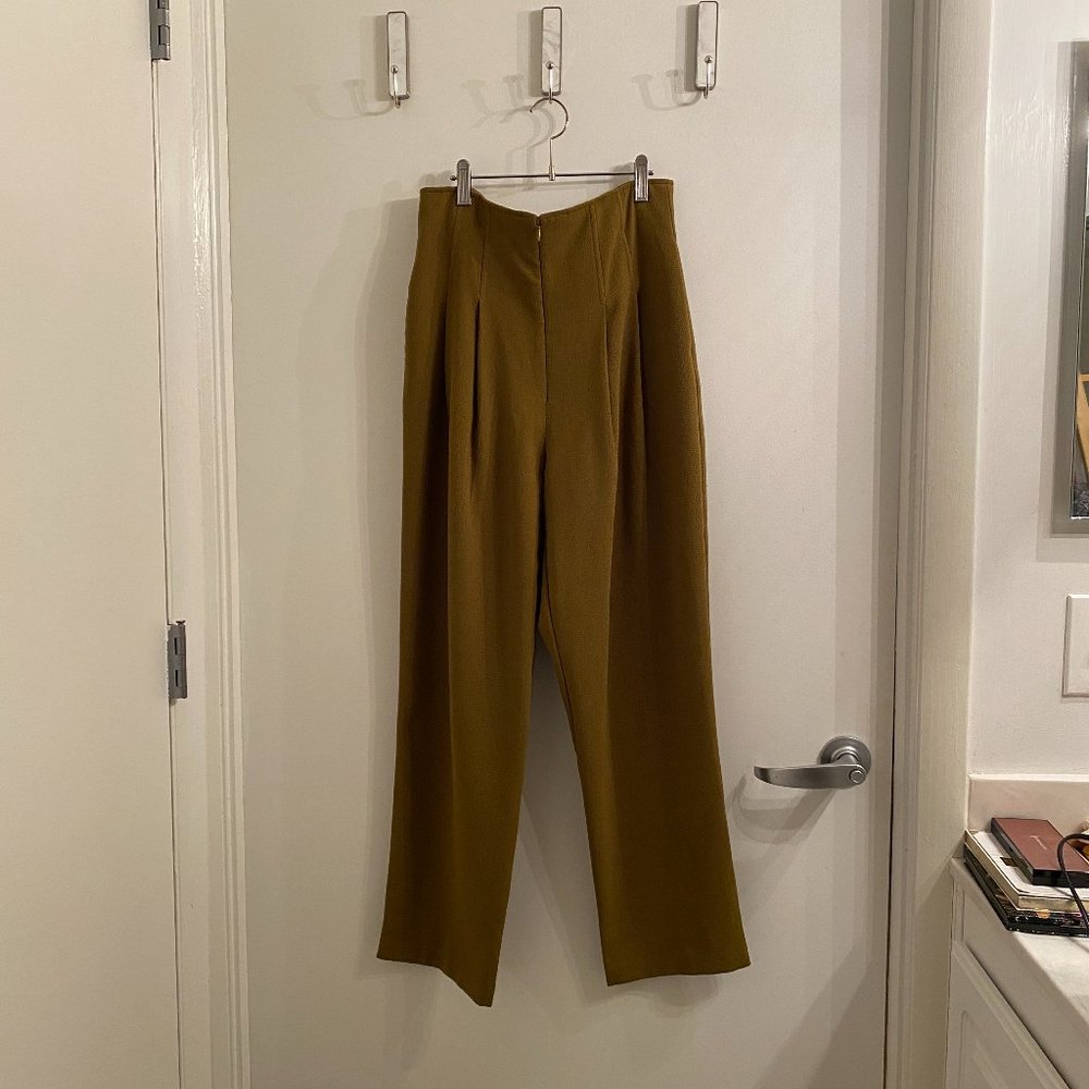 Oak + Fort Women's Trousers - Kelp - Size 4